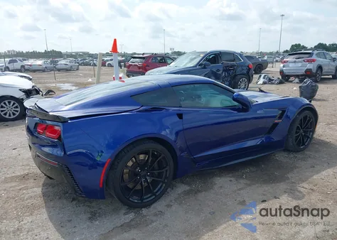 2017 Chevrolet Corvette Grand Sport 1Lt z USA, uszkodzony, nr VIN 1G1YW2D71H5115864
